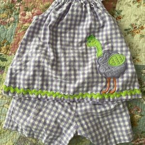 Bailey Boys Ostrich Appliqué Short Set - 4T